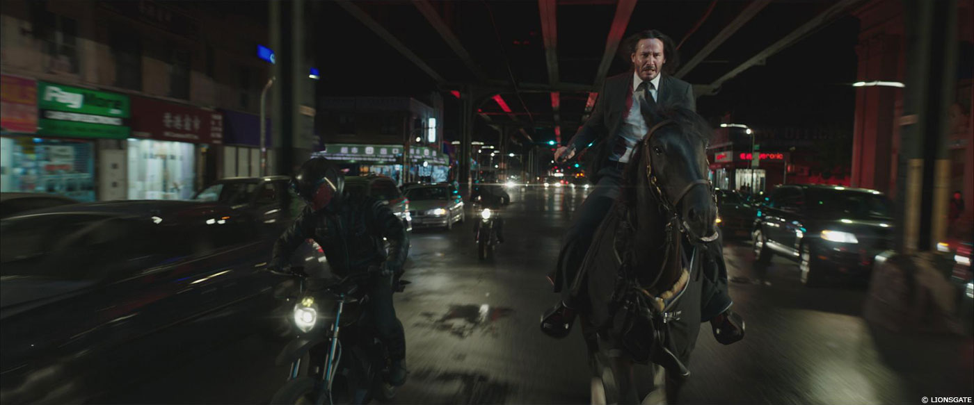 John Wick Bike Chase Scene, John Wick: Chapter 3 Parabellum