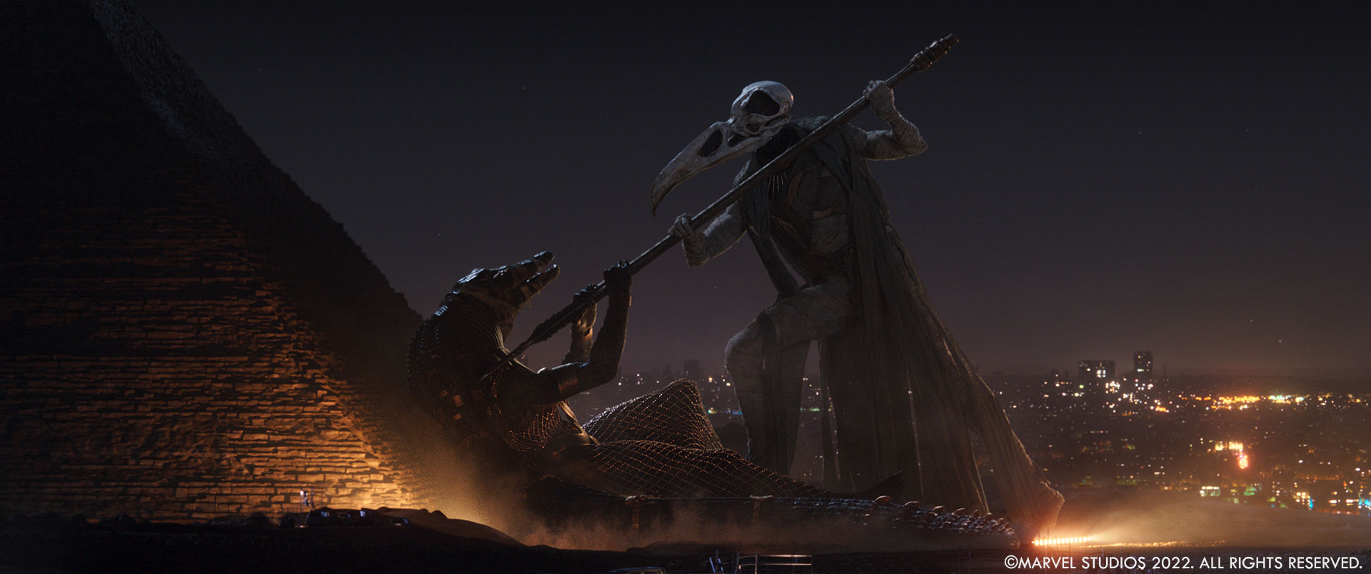 Moon Knight Fan Poster Recreates Episode 3's Stunning Khonshu Scene